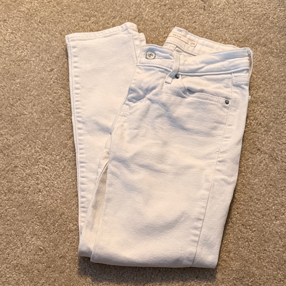 Levi's Women's White Slim Jeans
